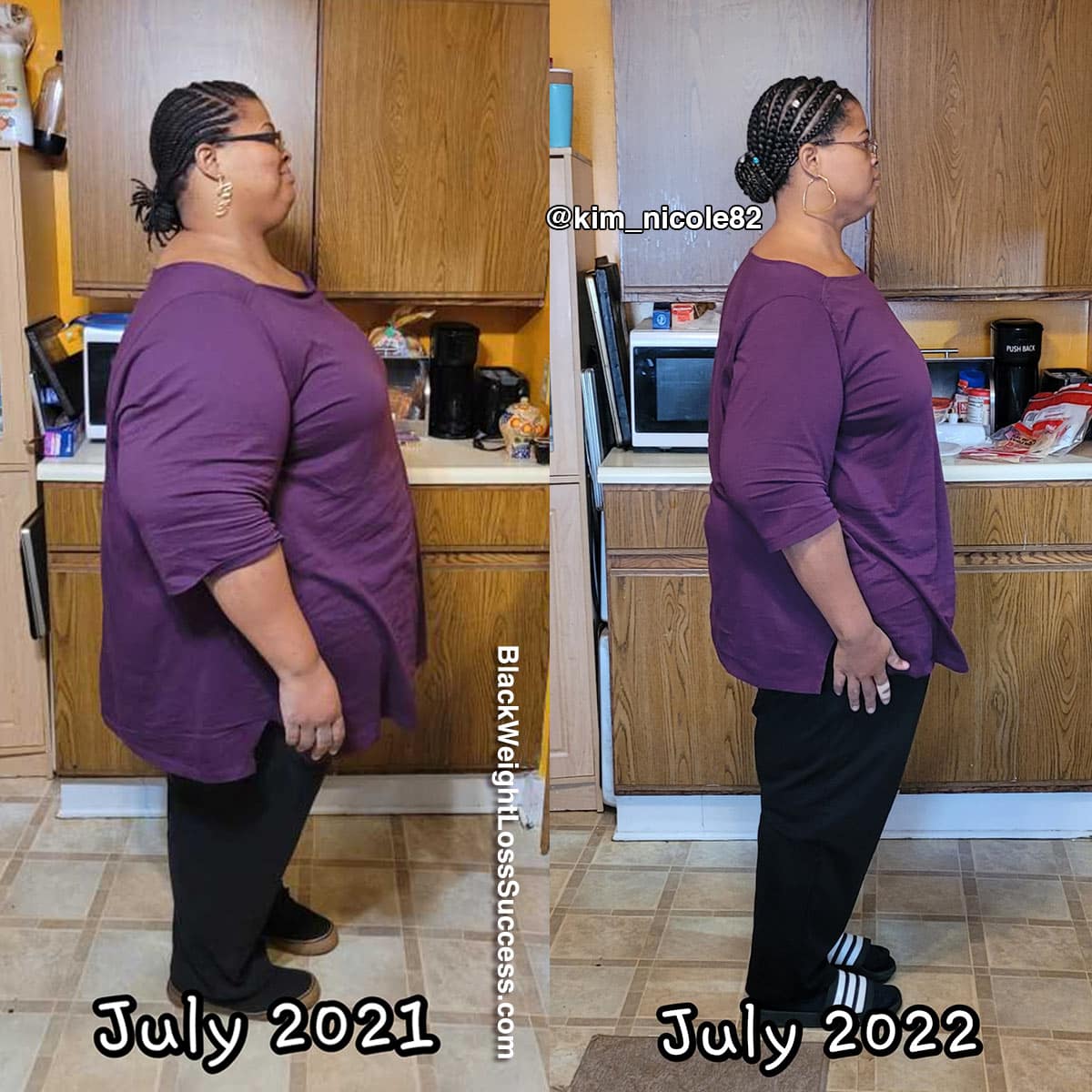 Kimberly misplaced 137 kilos | Black Weight Loss Success