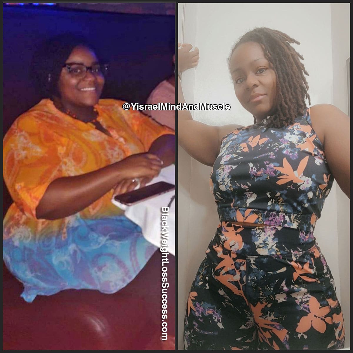 Yahkira misplaced 74 kilos | Black Weight Loss Success