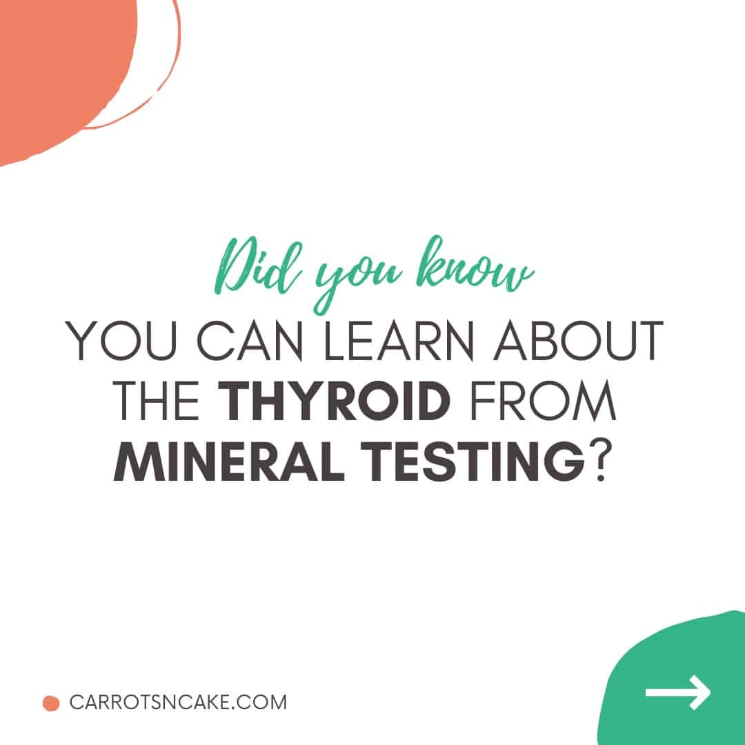 Have you learnt we’re in a position to be taught regarding the thyroid from mineral testing?