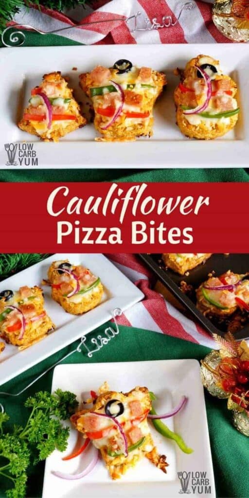 Cauliflower Pizza Bites (Keto, Gluten-Free)